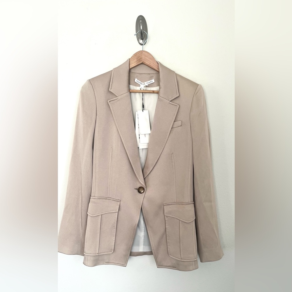 Veronica Beard Parila Satin Dickey Blazer Women’s Size 4 –Brand New With Tags - Picture 5 of 15